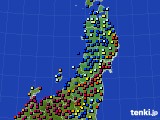 東北地方のアメダス実況(日照時間)(2021年11月18日)
