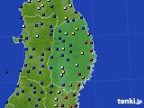 岩手県のアメダス実況(日照時間)(2021年11月18日)