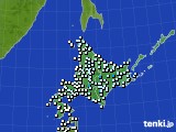 北海道地方のアメダス実況(気温)(2021年11月18日)