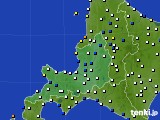道央のアメダス実況(風向・風速)(2021年11月19日)