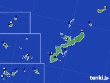 沖縄県のアメダス実況(風向・風速)(2021年11月19日)