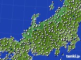 2021年11月20日の北陸地方のアメダス(風向・風速)