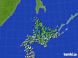 北海道地方のアメダス実況(気温)(2021年11月21日)