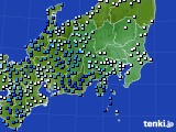 関東・甲信地方のアメダス実況(降水量)(2021年11月22日)