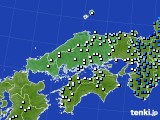 中国地方のアメダス実況(降水量)(2021年11月22日)
