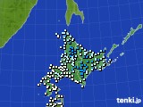 北海道地方のアメダス実況(気温)(2021年11月22日)