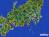 2021年11月23日の関東・甲信地方のアメダス(日照時間)