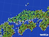 中国地方のアメダス実況(日照時間)(2021年11月23日)