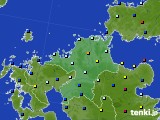 福岡県のアメダス実況(日照時間)(2021年11月23日)
