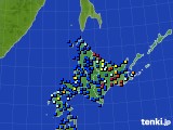 北海道地方のアメダス実況(日照時間)(2021年11月24日)