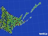 道東のアメダス実況(日照時間)(2021年11月24日)