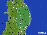 2021年11月24日の岩手県のアメダス(風向・風速)