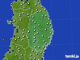 岩手県のアメダス実況(風向・風速)(2021年11月24日)