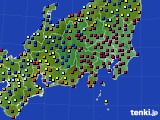 関東・甲信地方のアメダス実況(日照時間)(2021年11月25日)