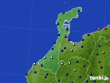 石川県のアメダス実況(日照時間)(2021年11月25日)