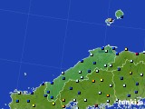 島根県のアメダス実況(日照時間)(2021年11月25日)