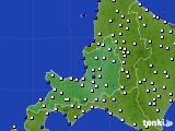 道央のアメダス実況(風向・風速)(2021年11月25日)