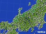 2021年11月26日の北陸地方のアメダス(風向・風速)