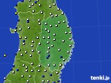 2021年11月26日の岩手県のアメダス(風向・風速)