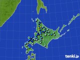 2021年11月27日の北海道地方のアメダス(積雪深)