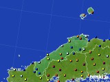 島根県のアメダス実況(日照時間)(2021年11月27日)