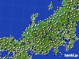 2021年11月27日の北陸地方のアメダス(風向・風速)