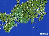 東海地方のアメダス実況(風向・風速)(2021年11月27日)