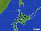 2021年11月28日の北海道地方のアメダス(積雪深)