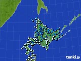 2021年11月28日の北海道地方のアメダス(気温)