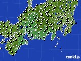 東海地方のアメダス実況(風向・風速)(2021年11月28日)