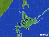 2021年11月29日の北海道地方のアメダス(積雪深)