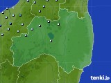 福島県のアメダス実況(降水量)(2021年12月01日)