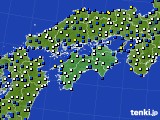 2021年12月01日の四国地方のアメダス(風向・風速)