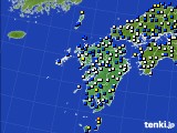 九州地方のアメダス実況(風向・風速)(2021年12月01日)