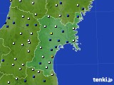 宮城県のアメダス実況(風向・風速)(2021年12月01日)
