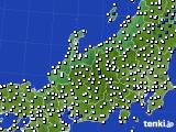 北陸地方のアメダス実況(風向・風速)(2021年12月02日)