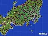2021年12月03日の関東・甲信地方のアメダス(日照時間)