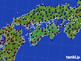 四国地方のアメダス実況(日照時間)(2021年12月04日)