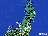 2021年12月04日の東北地方のアメダス(気温)