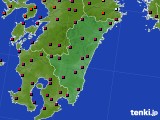 宮崎県のアメダス実況(日照時間)(2021年12月05日)