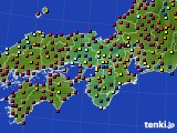 近畿地方のアメダス実況(日照時間)(2021年12月10日)