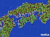 2021年12月10日の四国地方のアメダス(日照時間)