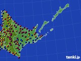道東のアメダス実況(日照時間)(2021年12月10日)