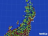 東北地方のアメダス実況(日照時間)(2021年12月11日)