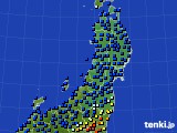 東北地方のアメダス実況(日照時間)(2021年12月16日)
