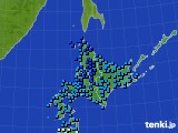 2021年12月16日の北海道地方のアメダス(気温)