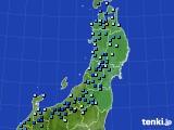 東北地方のアメダス実況(積雪深)(2021年12月18日)
