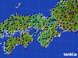 近畿地方のアメダス実況(日照時間)(2021年12月18日)