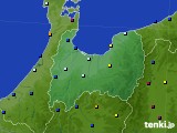 富山県のアメダス実況(日照時間)(2021年12月18日)