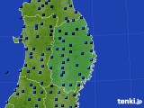 2021年12月18日の岩手県のアメダス(気温)